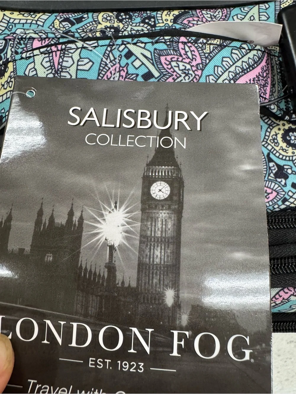 London Fog Paisley Rolling Carry-On Set 15” ans 20”